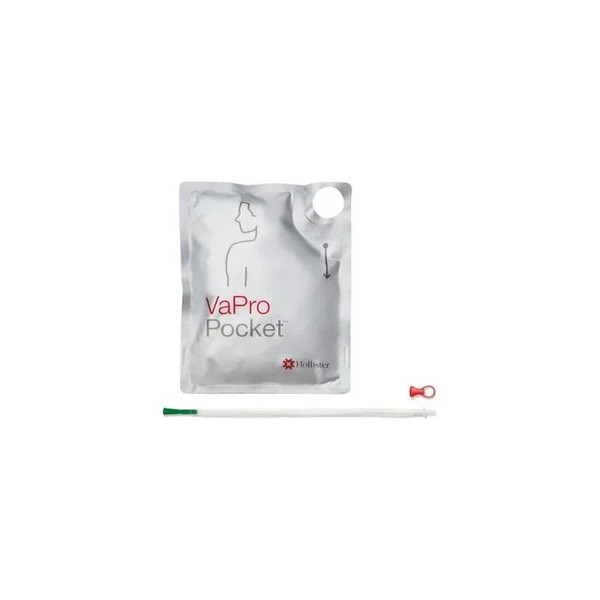 Hollister - Vapro - 71144-30 - Plus Pocket Intermittent Catheter Tray Straight Tip 14 Fr Hydrophilic Coated Phthalates - Free Pvc - Box/30