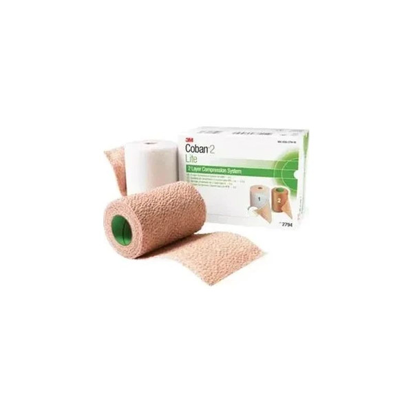 3M - Solventum - 2794N - Lite Compression System Includes: Roll 1 Comfort Layer 4" X 2.9 Yds, Upstretched, 2 5.1 Fully Stretched, Green