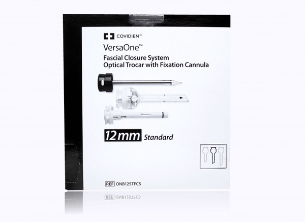 Medtronic - Versaone Facial Closure System - Onb12Stfcs - Mitg Bladeless Optical Trocar With Fixation Cannula 12 Mm Diameter - Box/6
