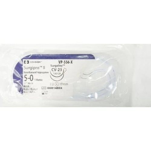 Cardinal Health - Surgipro Ii - Vp556X-2 - Nonabsorbable Suture With Needle Polypropylene Cv - 23 1/2 Circle Taper Point Size 5 - 0 Monofilament - Package/36