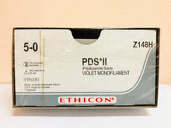 Johnson & - Pds Plus - Pdp148H - Systems - Absorbable Antibacterial Suture With Needle Polydioxanone Irgacare Mp Rb - 2 1/2 Circle Taper Point Size 5 - 0 Monofilament - Box/36