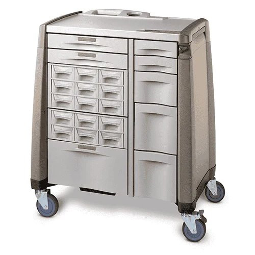 Capsa Healthcare - Avalo Series - Am10Mc-Lcg-N-Dr131 - Medical Cart 43 X 37 - 3/4 Inch Cream / Green - Each