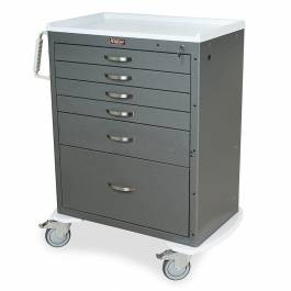 Harloff Mfg. Co. - Mds3030k16 - Cart Proc Mobile M Series Tall 6drwr W/Lock Gry - Each