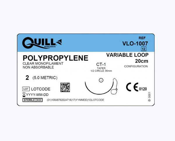 Surgical Specialties - Vlo-1007 - Suture, Quill Barbed Pp 2 Ud Ct - 1 1/2" Cir 36Mm - Box/12