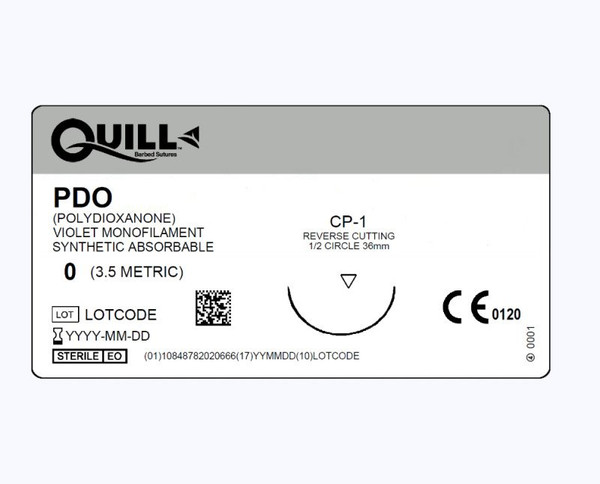 Surgical Specialties - Vlp-4138 - Suture, Quill Barbed Pdo 0 Viocp - 1 1/2" Cir 36Mm - Box/12