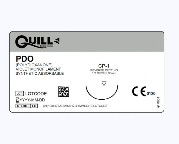 Surgical Specialties - Vlp-4146 - Suture, Quill Barbed Pdo 0 Viocp - 1 1/2" Cir 36Mm - Box/12