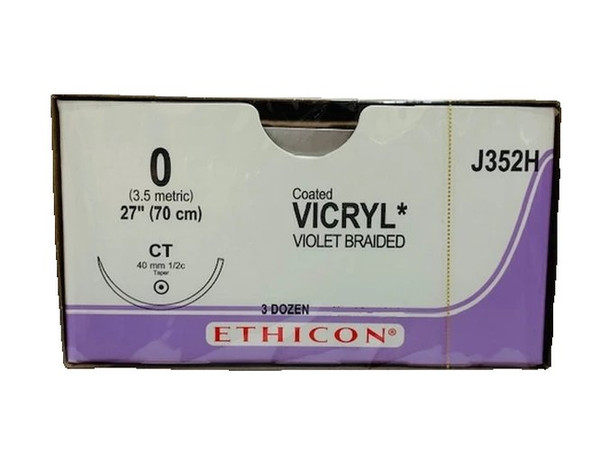 Johnson & - J Healthcare Systems - Vcp353H - Suture, Vicryl+Ctd Antibac 1 27" Ct - Box/36