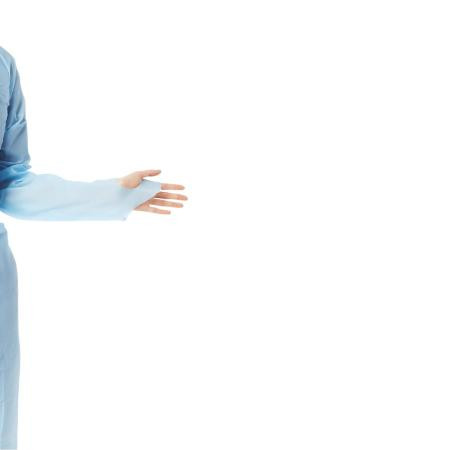 Medline - Cri5010z - Gown,Iso,Thmblp,Polyethylene,Blue,Un - Each
