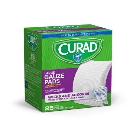 Medline - Cur20445rbi - Pad,Gauze,4x4,25ct - Each
