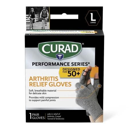 Medline - Cursr19400ld - Support,Arthritis Glove,L,Microb,Sr - Each