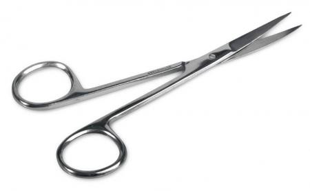 Medline - Dynj04049 - Scissors,Iris,Curved,Std,4.5",Sterile - Each