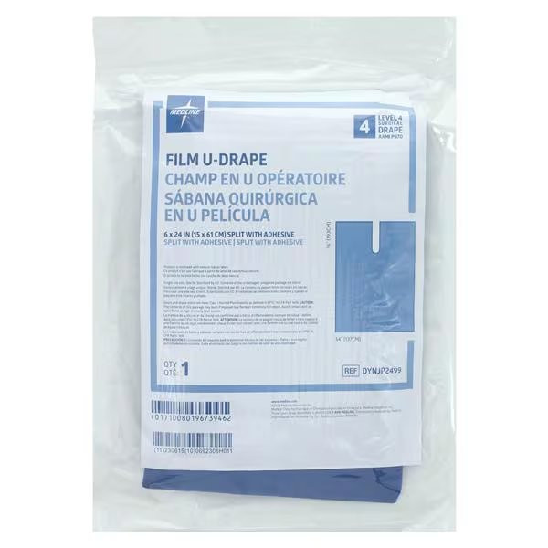 Medline - Dynjp2499H - Drape,U/ Sht,Split,Plastic,St - Each