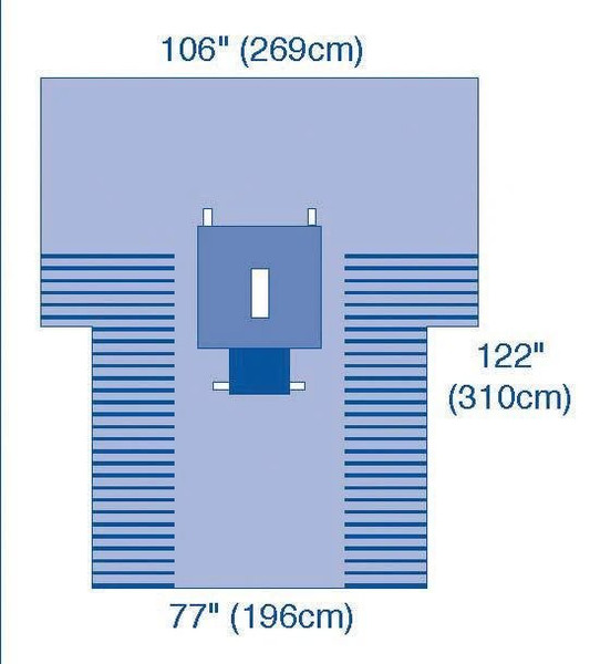 Medline - Dynjp3003Ug - Drape,Laparotomy,T,Ultragard - Case/12