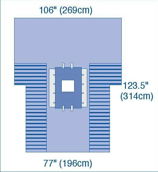 Medline - Dynjp3102ugh - Drape,Lap,Chole,W/Trough Ultragard,Ea - Each