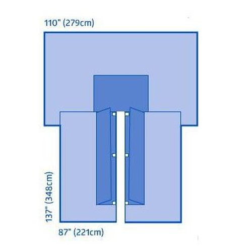 Medline - Dynjp4141 - Drape,Cardiovascular,Splt/Hybrd,St - Case/10