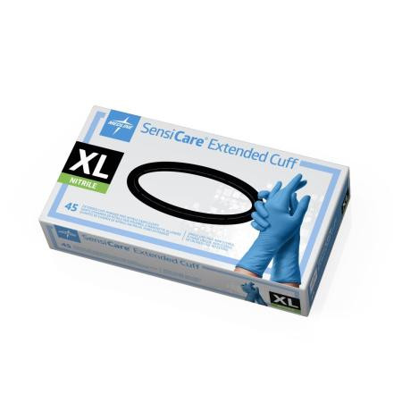 Medline - Mds1287h - Glove, Exam, Nitrile, Extd Cuff,Lf,Xl - Each