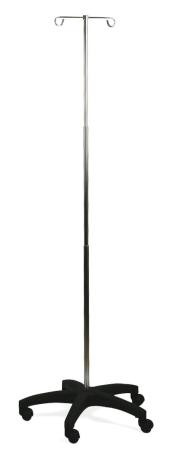 Medline - Mds129cs - Pole,Iv,Telescope,2 Hook,5 Leg,Alum - Each