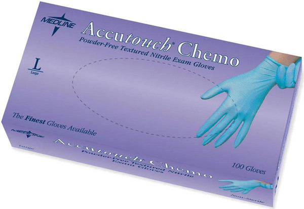 Medline - Mds192086H - Chemo Nitrile Exam Gloves - Box/100