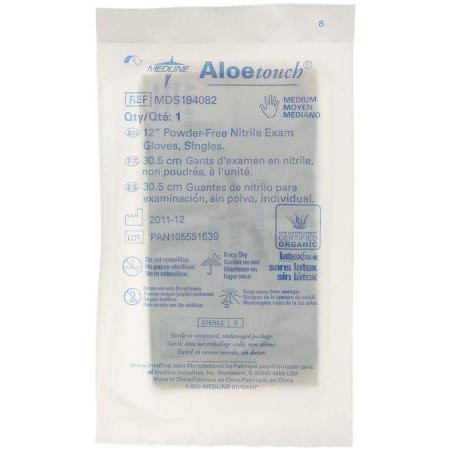 Medline - Mds194082z - Glove,Exam,Nitrile,Aloe,Strl,12",Sngl,M - Each