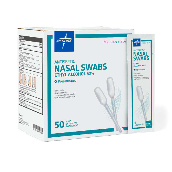 Medline - Mds1971 - Swabs, Antiseptic, Alc Nasal Single Swab - Each