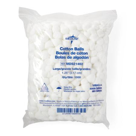 Medline - Mds21462H - Cotton Ball,Large,1.25",Ns - Bag/1000