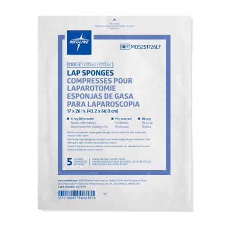 Medline - Mds251726Lfh - Sponge,Lap,17"X26",Xray,St - Package/5