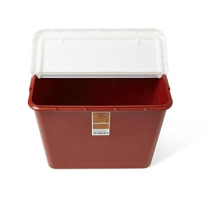 Medline - Mds705210hn - Container,Sharps,10 Gal,Red,Hinged - Each