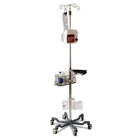 Medline - Mds80600gry - Pole,Iv,Hd,Quick Release Caster,Gray Bse - Each