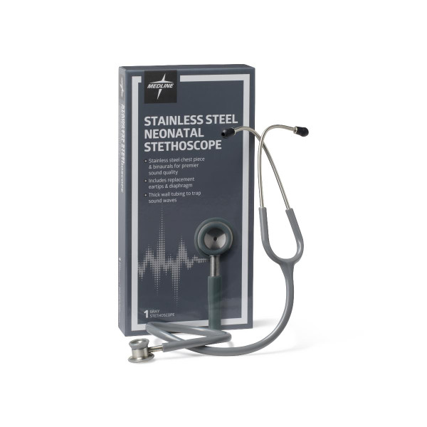Medline - Mds92150 - Stethoscope, Neonatal, Stnlss Stl,G - Each