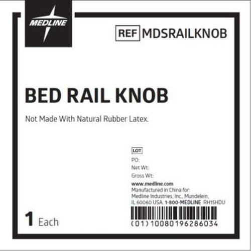 Medline - Mdsrailknob - Knob, Rail, Locking, Pair - Each