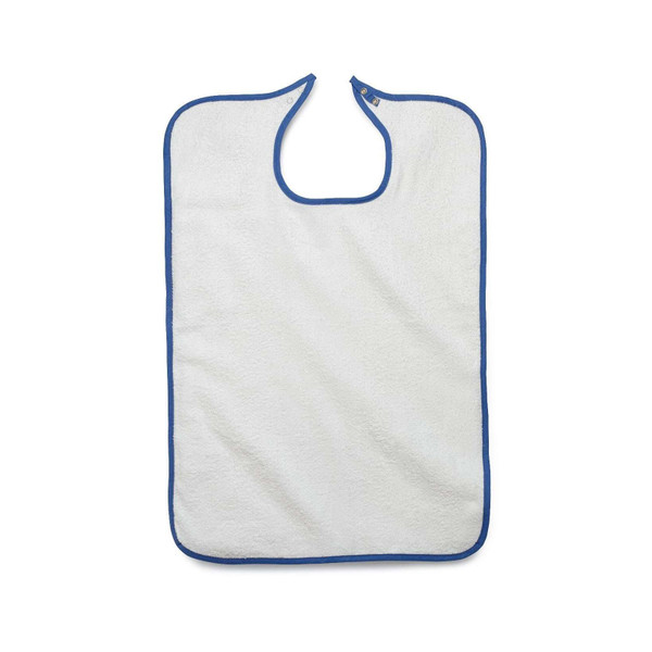 Medline - Mdtab4b33whi - Bib,Adult,Terry,Snap,10 Oz,White,21x33 - Each