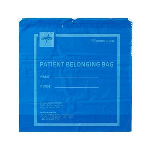 Medline - Non026315bl - Bag,Patient Belong,Drwstrg,20x20,Blue - Each