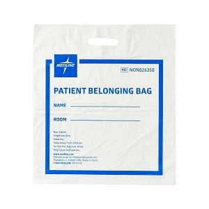 Medline - Non026350 - Bag,Patient Belong,Patch,16x18,White - Each