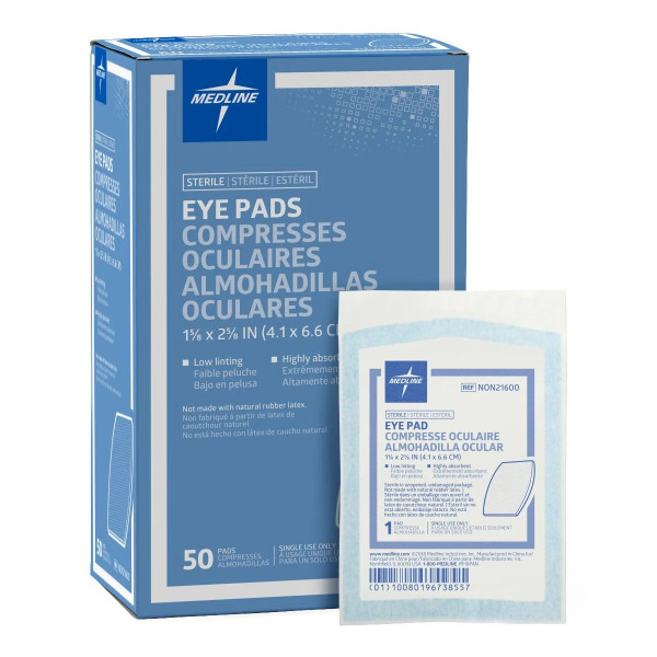 Medline - Non21600Z - Pad,Eye,1-5/8X2 5/8,Sterile,Lf - Package/1