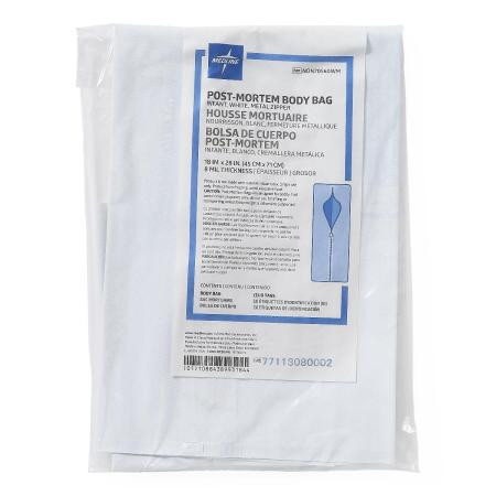 Medline - Non70560wmh - Bag,Body,Pvc,Infant,18x28,Metal Zipper - Each