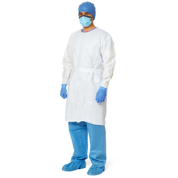 Medline - Nonlv350 - Gown,Iso,Microporous,Lv3,Wht,Reg - Each