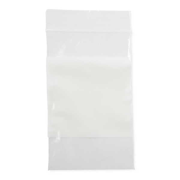 Medline - Nonzip35z - Bag,Plastic,Zip,White Write-On,3x5,2mil - Each