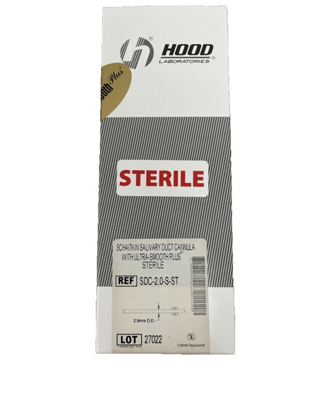 Hood Laboratories - Sdc-2.0-S-St - Schaitkin Salivary Duct Cannula - Each