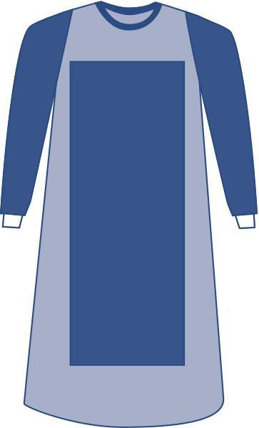 Medline - Spt-2207Smscs - Gown,Polyrnf,Brthslv,L - Case/100