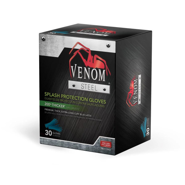 Medline - Ven6025 - Glove,Ind,Latex,Pf,Steel Splsh - Each