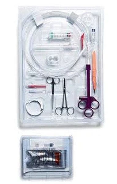 Avanos Medical - 718024 - Tube, Feeding Gastro Mic Sfty Pull Kt Str Sil 24Fr - Case/2