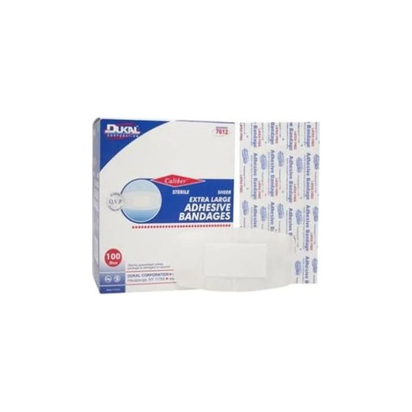 Dukal - Caliber - 7612 - Bandage, Sheer Adhesive Strips