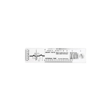 Prestige Medical - Cardiometer - 31 - Ekg Waveform Ruler Clear, Plastic ...