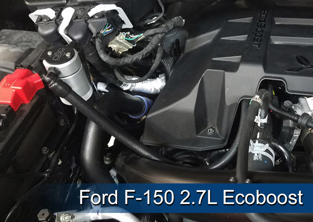 2021-2023 Ford F150 EcoBoost 2.7 and 3.5 UPR Dual Valve Catch Can with  Clean Side Catch Can kit