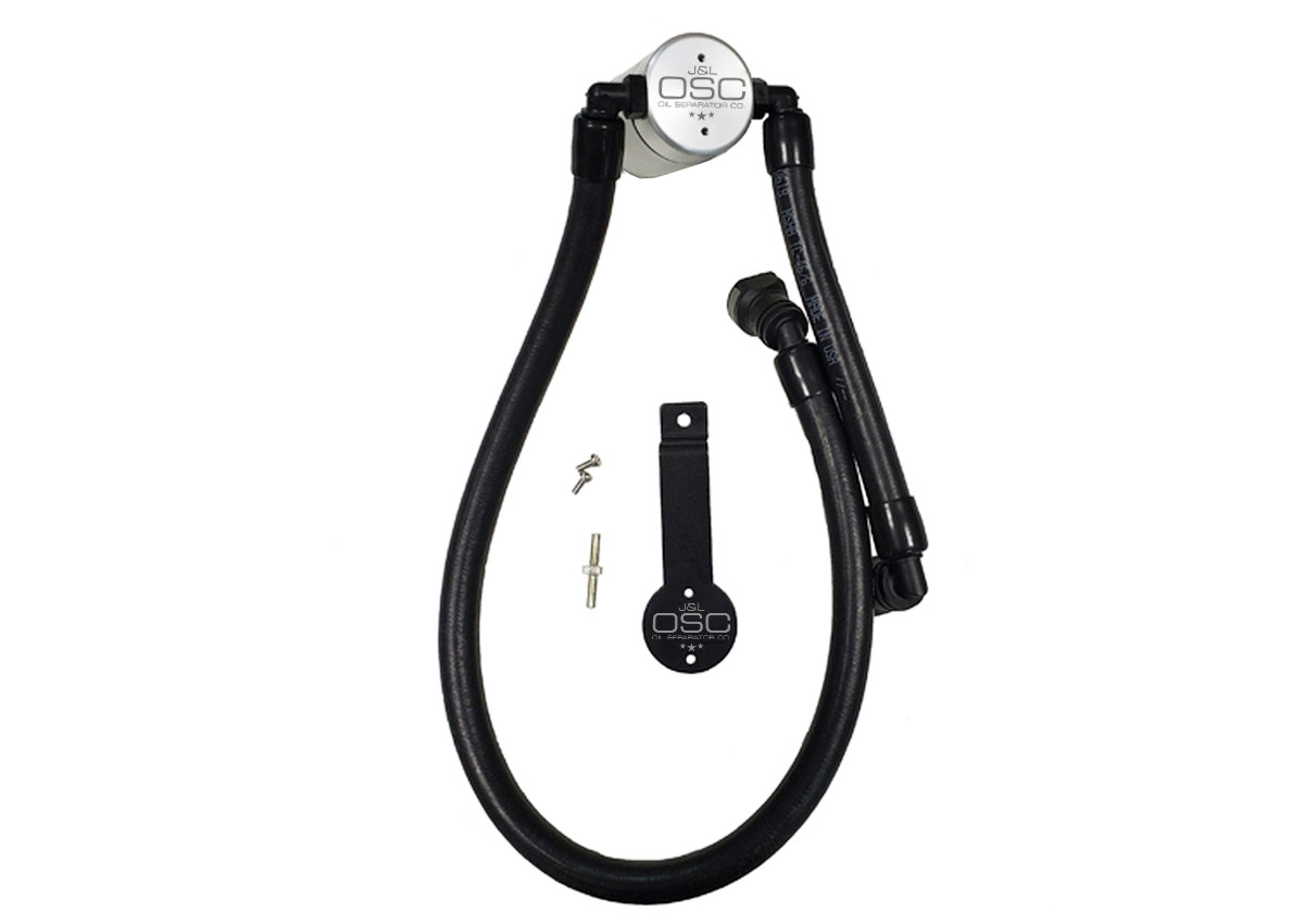 J&L Oil Separator 3.0 Passenger Side (2011-2014 Ford Mustang GT; 2012-13 Boss 302 - REMOTE MOUNT)