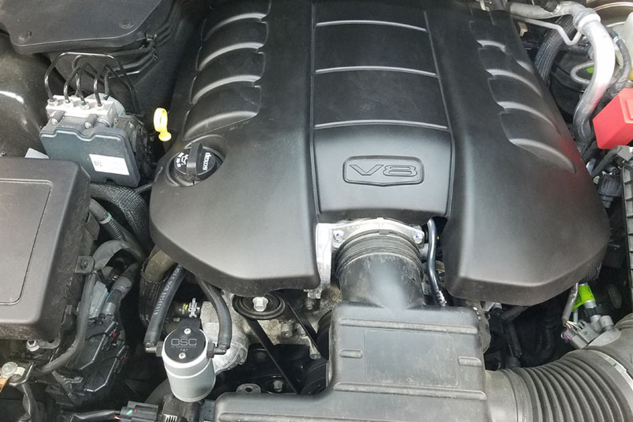 J&L Oil Separator 3.0 Passenger Side (2014, 2015 Chevrolet SS Sedan with aftermarket intake; 2016-2017 Chevrolet SS sedan) installed