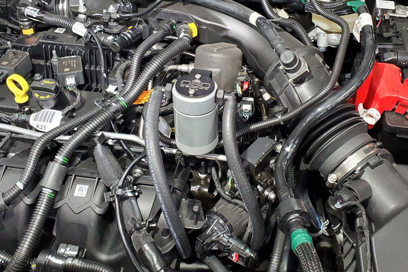 J&L Oil Separator 3.0 Driver Side (2019-2024 Ford/Lincoln SUV's and Truck's with 2.0L EcoBoost) installed