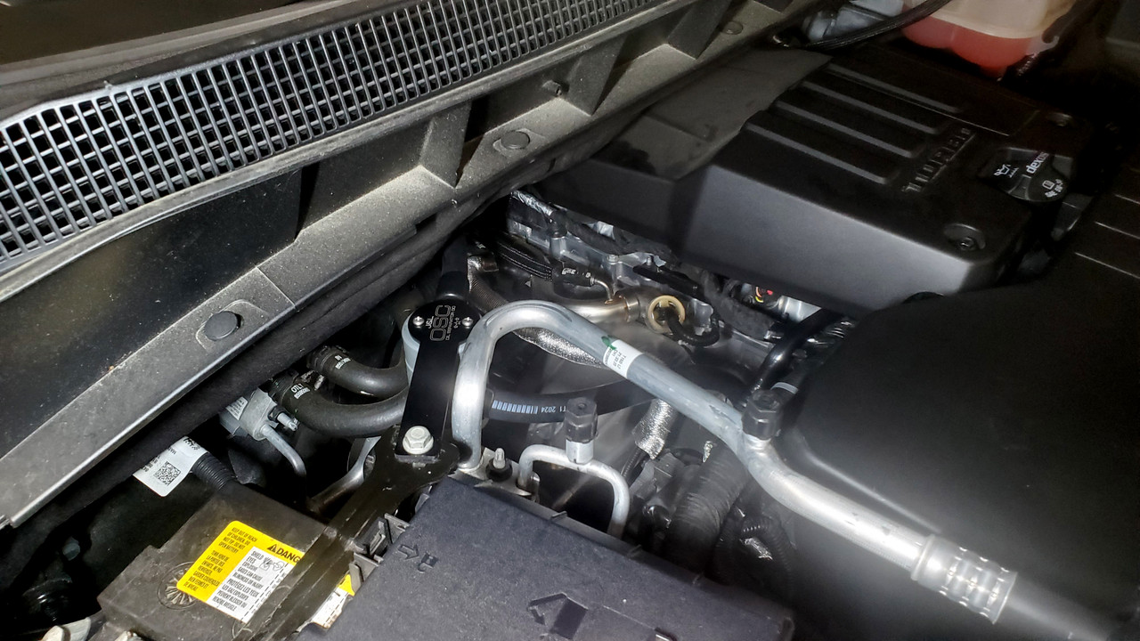 J&L Oil Separator 3.0 Passenger Side (2019-2023 Chevy Silverado/ GMC Sierra 1500 2.7L) installed