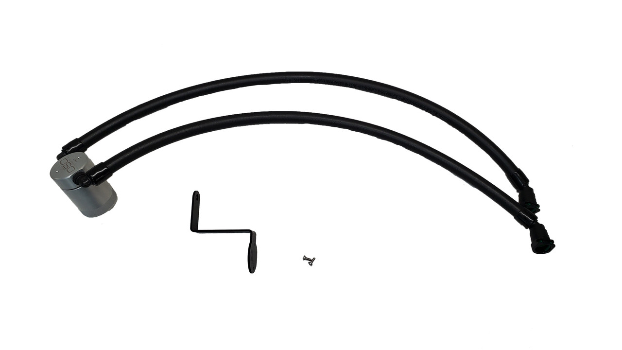 J&L Oil Separator 3.0 PCV Side (2022-2025 Ford Bronco Raptor 3.0L) plumbing lines.