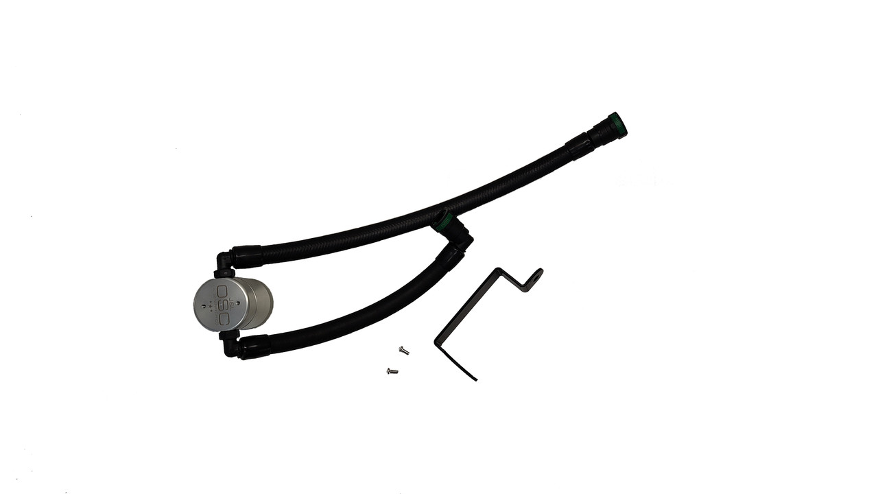 J&L Oil Separator 3.0 PCV Side (2025 Ford Bronco 2.3L; 2025 Ford Ranger 2.3L) plumbing lines.
